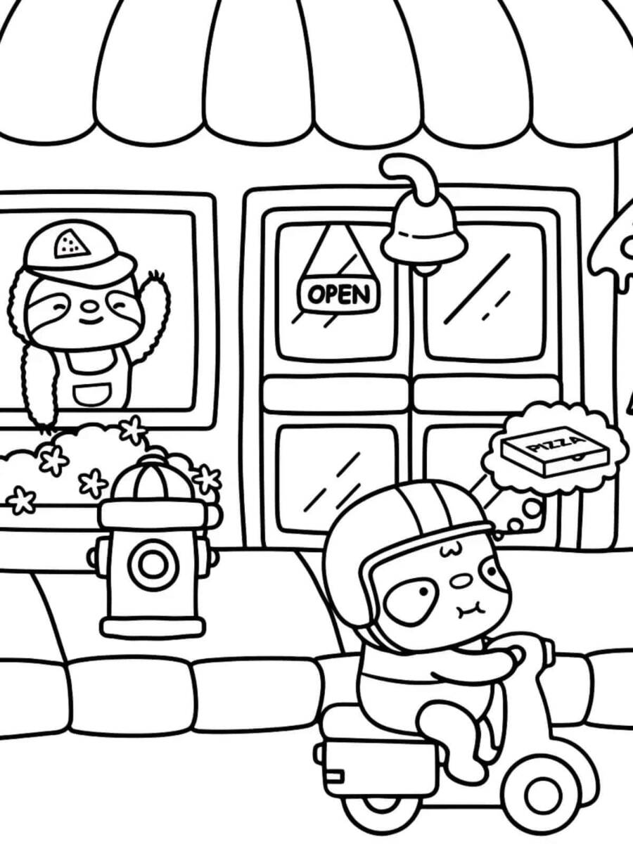 Cozy Shipper Coloring Pages