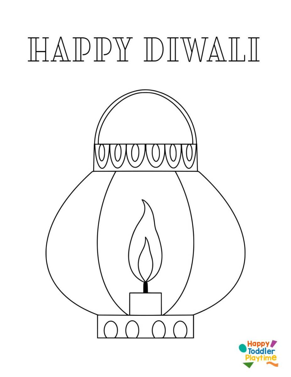 10 Diwali Christmas Coloring Pages for Kids to Celebrate the Festival of Lights