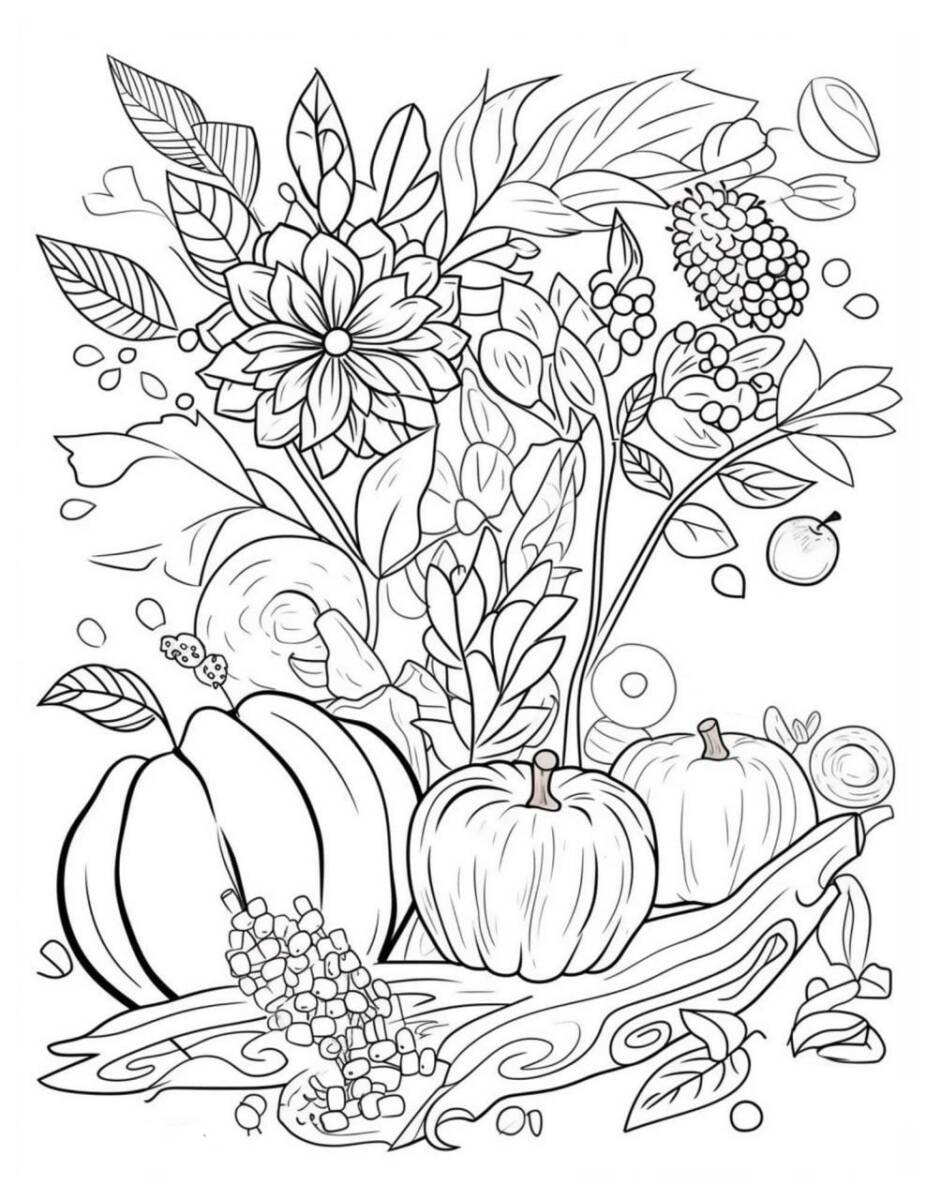 10 Fall Coloring Pages for a Cozy Season