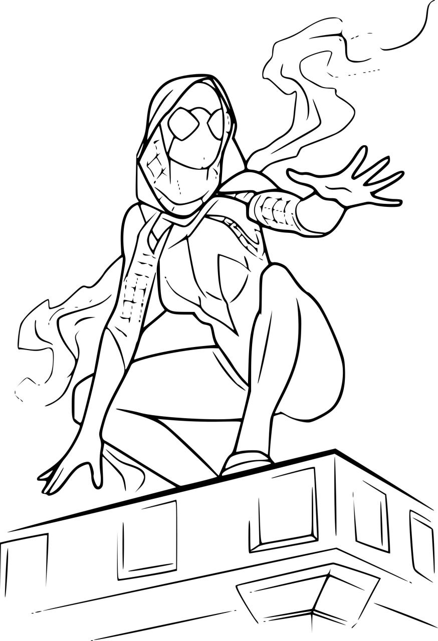 10 Gwen Stacy Spiderman Coloring Pages for Creative Kids