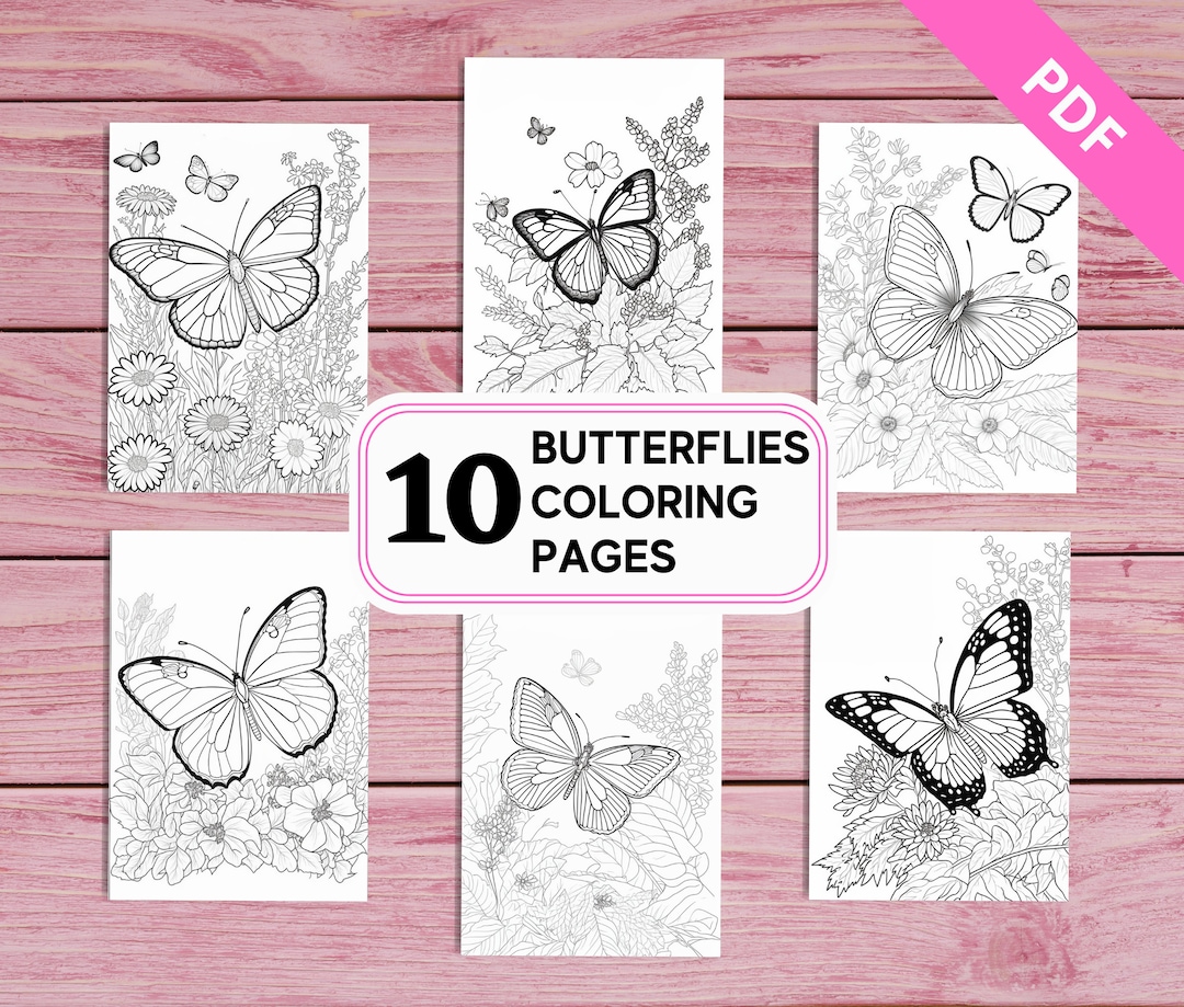 10 Captivating Butterfly Coloring Pages with Christmas Cheer