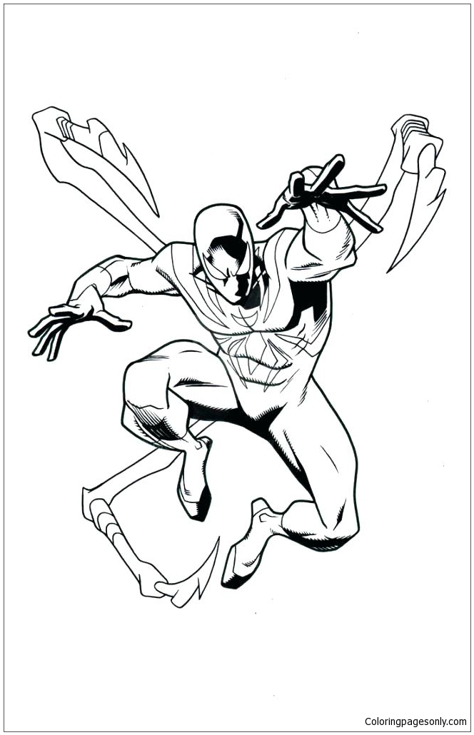 Spiderman and Ironman Coloring Pages Free Printable 11