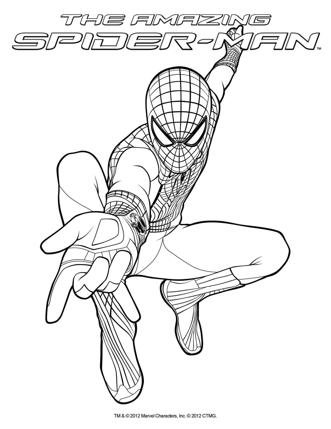 Spiderman Coloring Pages Adult Free Printable 10