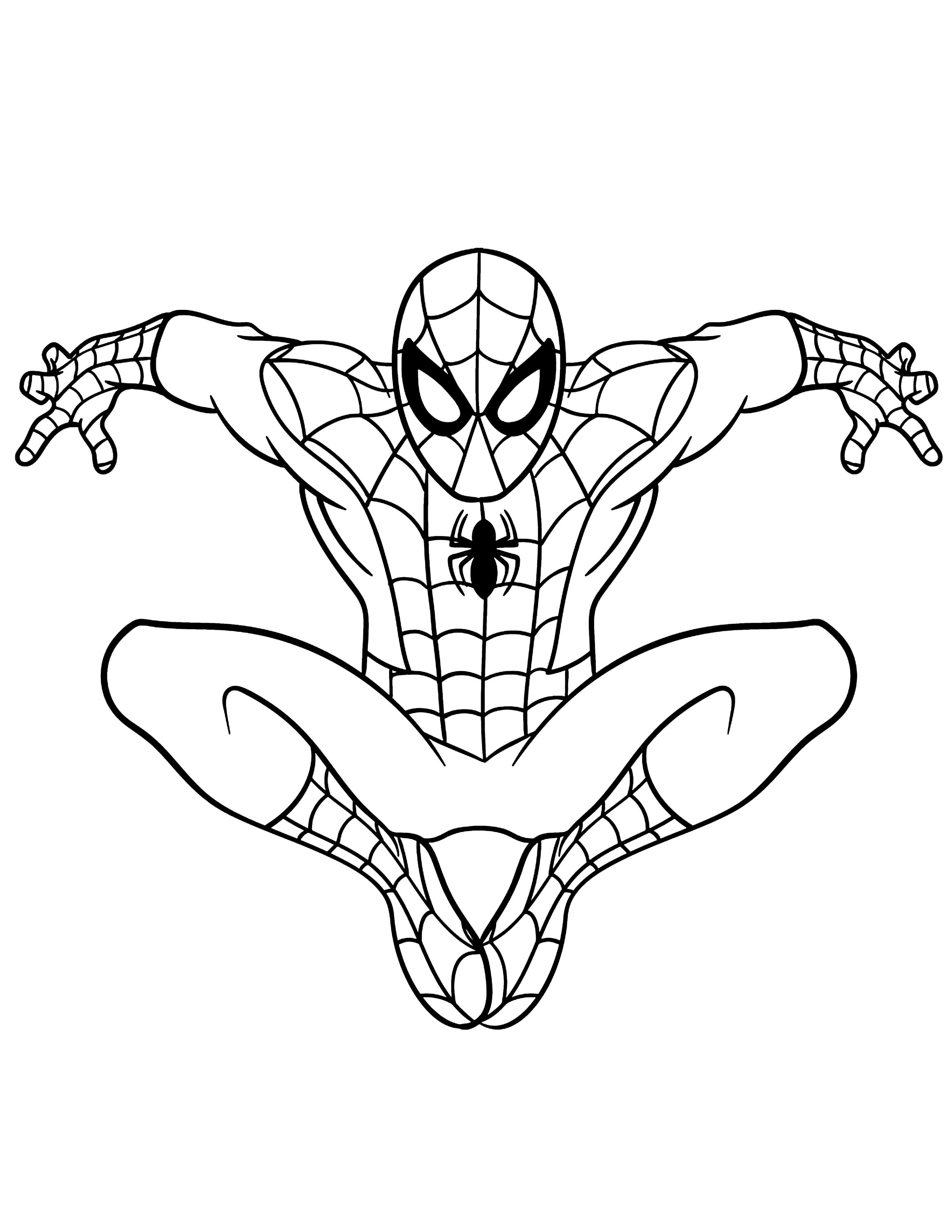 Spiderman Coloring Pages Adult Free Printable 22