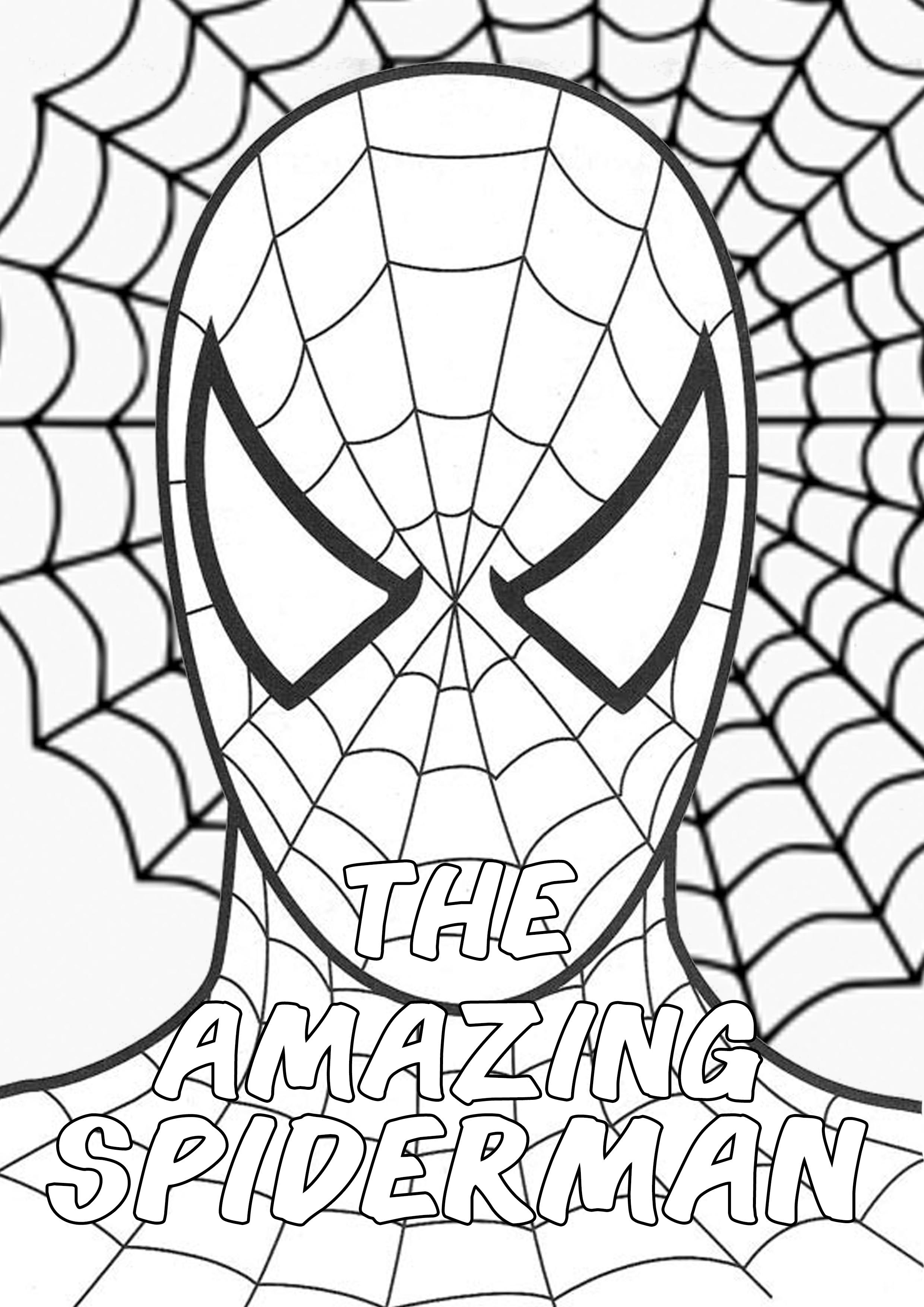 Spiderman Coloring Pages Adult Free Printable 25