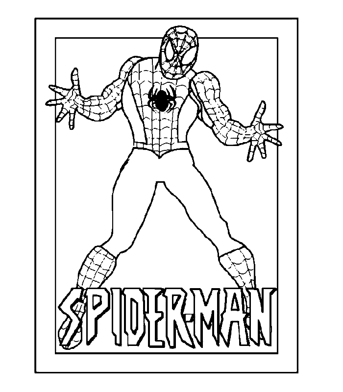 Spiderman Coloring Pages Cute Free Printable 20