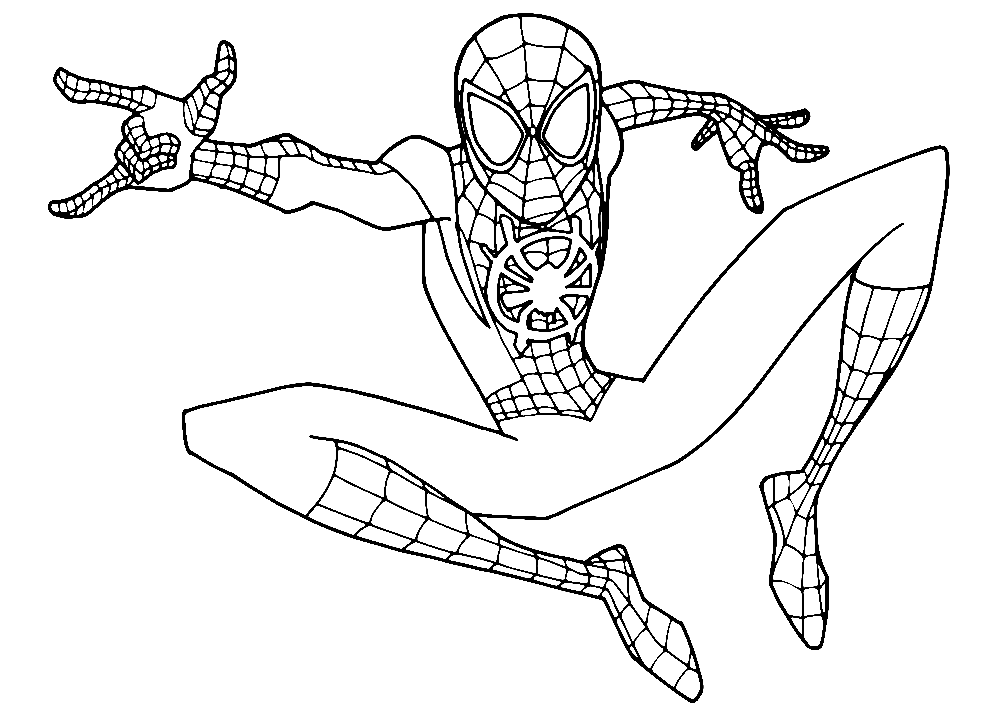 Spiderman Coloring Pages Cute Free Printable 26