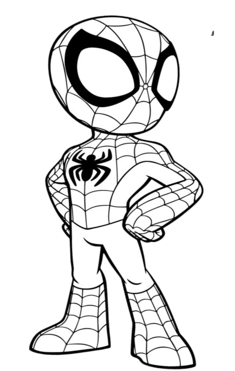 Spiderman Coloring Pages for Kids FREE Printable 15