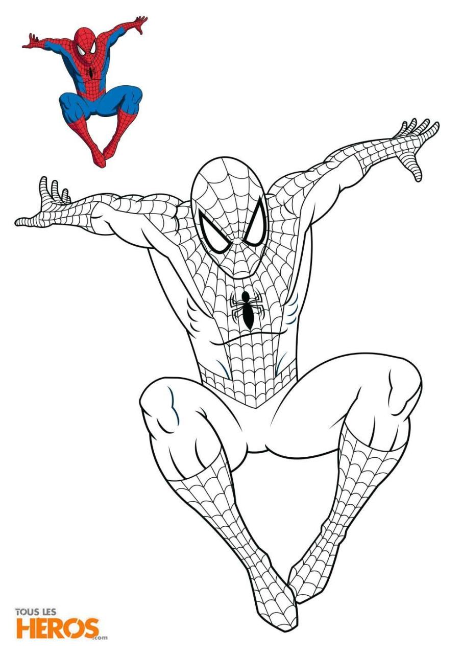 Spiderman Coloring Pages for Kids FREE Printable 25