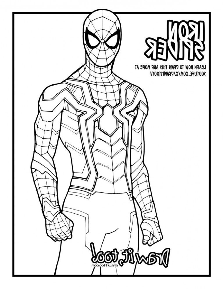 Tom Holland Spiderman Coloring Pages Free Printable 20