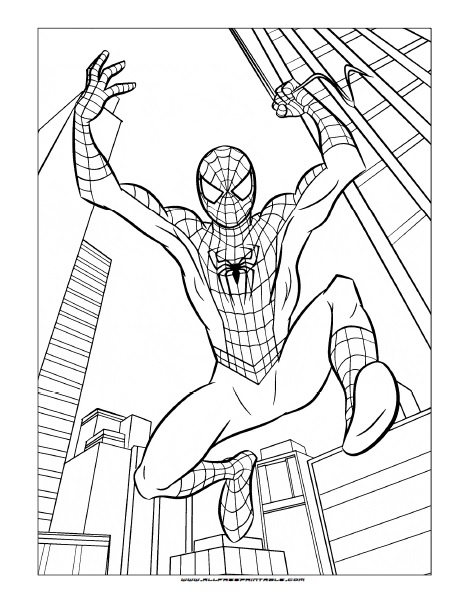 Tom Holland Spiderman Coloring Pages Free Printable 24