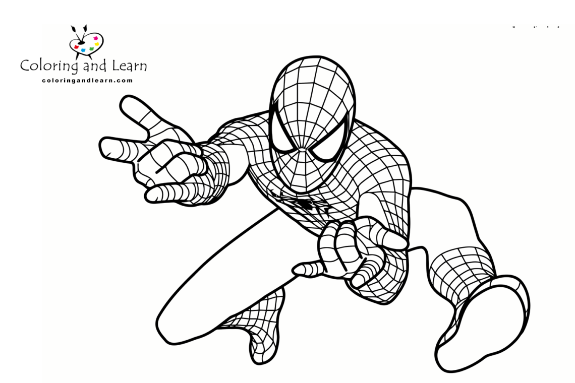 Tom Holland Spiderman Coloring Pages Free Printable 28