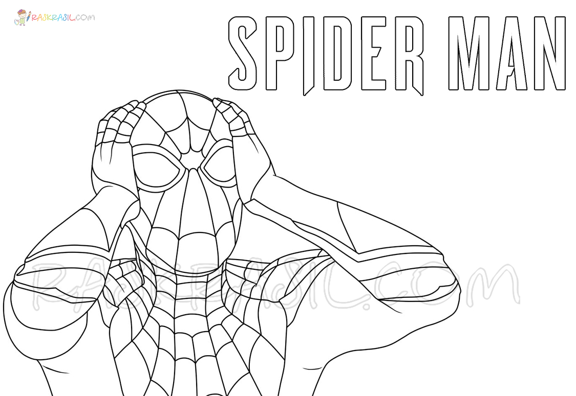 Tom Holland Spiderman Coloring Pages Free Printable 4