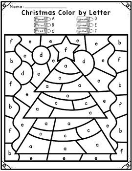 12+ Christmas Color by Number Free Printable 9