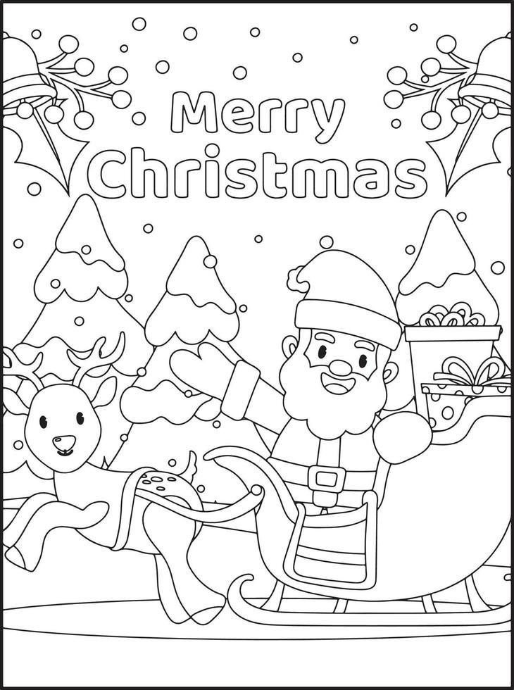 60+ Santa Clause Coloring Pages Special Christmas 17