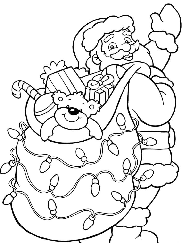 60+ Santa Clause Coloring Pages Special Christmas 19