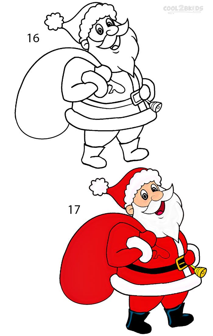 60+ Santa Clause Coloring Pages Special Christmas 21