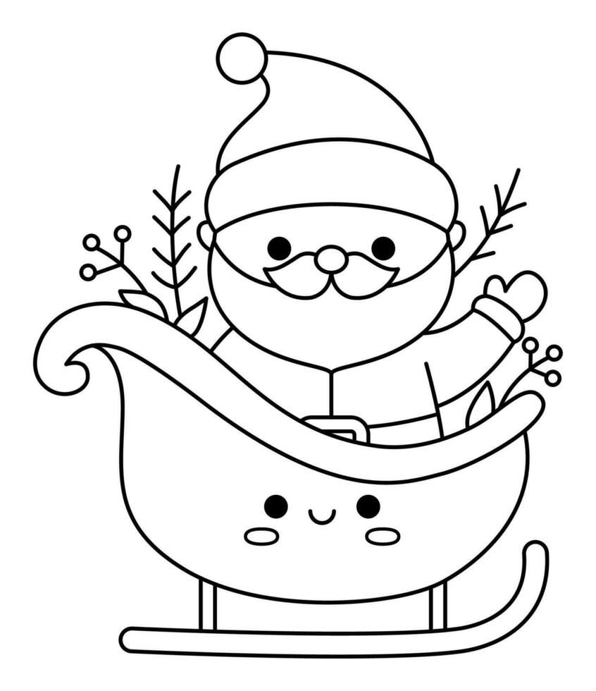 60+ Santa Clause Coloring Pages Special Christmas 25