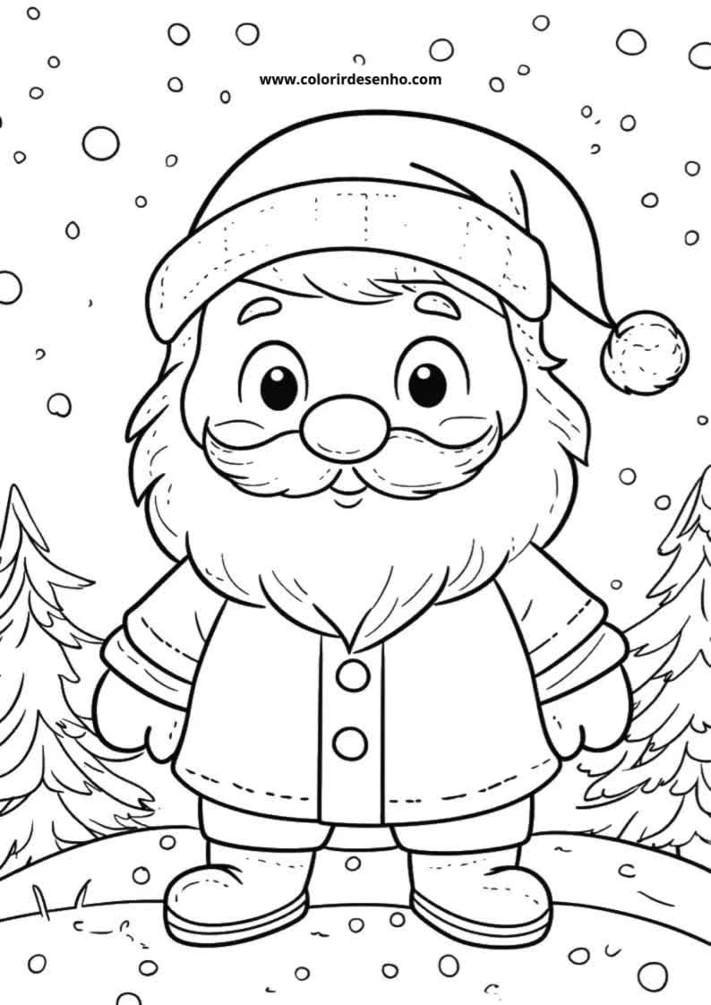 60+ Santa Clause Coloring Pages Special Christmas 27