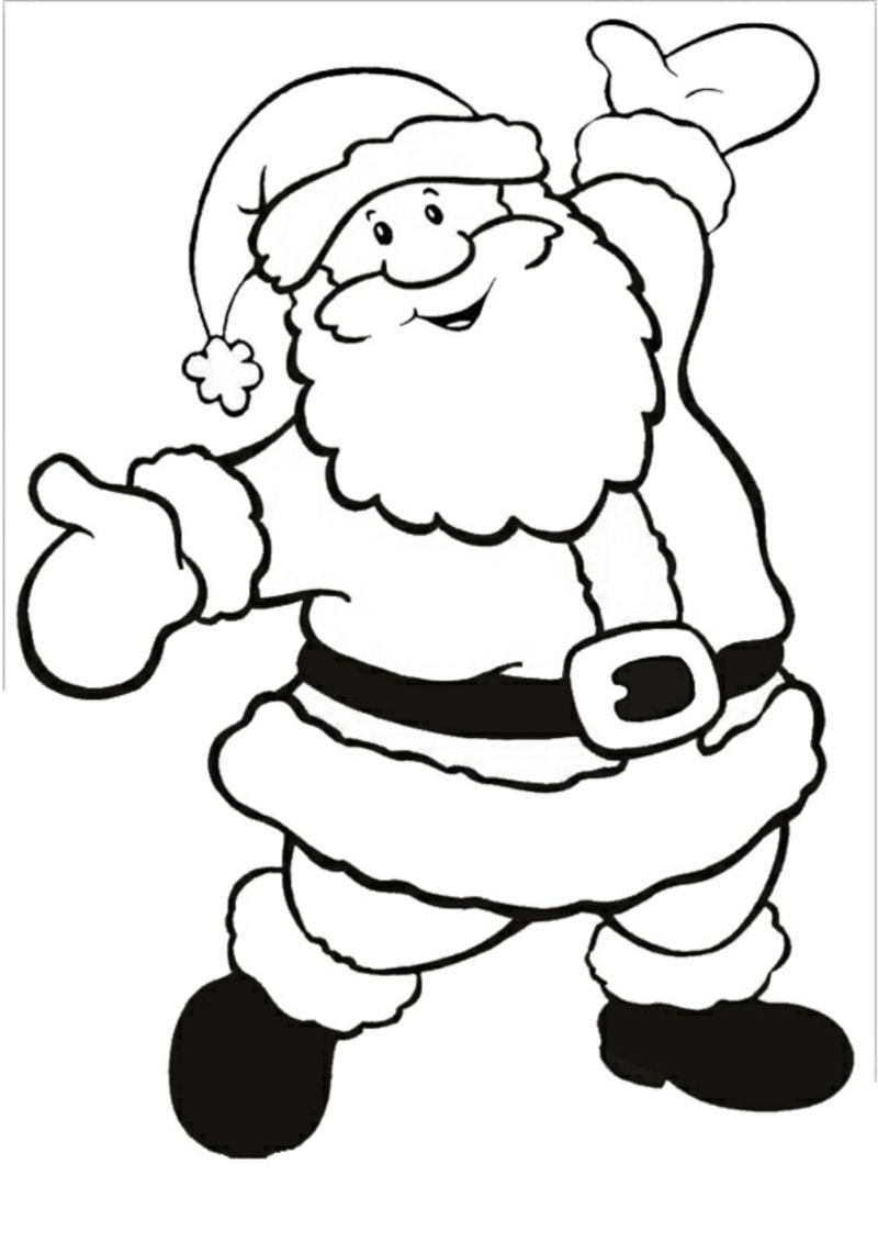 60+ Santa Clause Coloring Pages Special Christmas 30