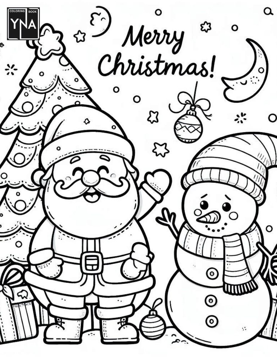 60+ Santa Clause Coloring Pages Special Christmas 41