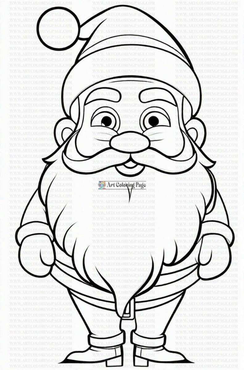 60+ Santa Clause Coloring Pages Special Christmas 45