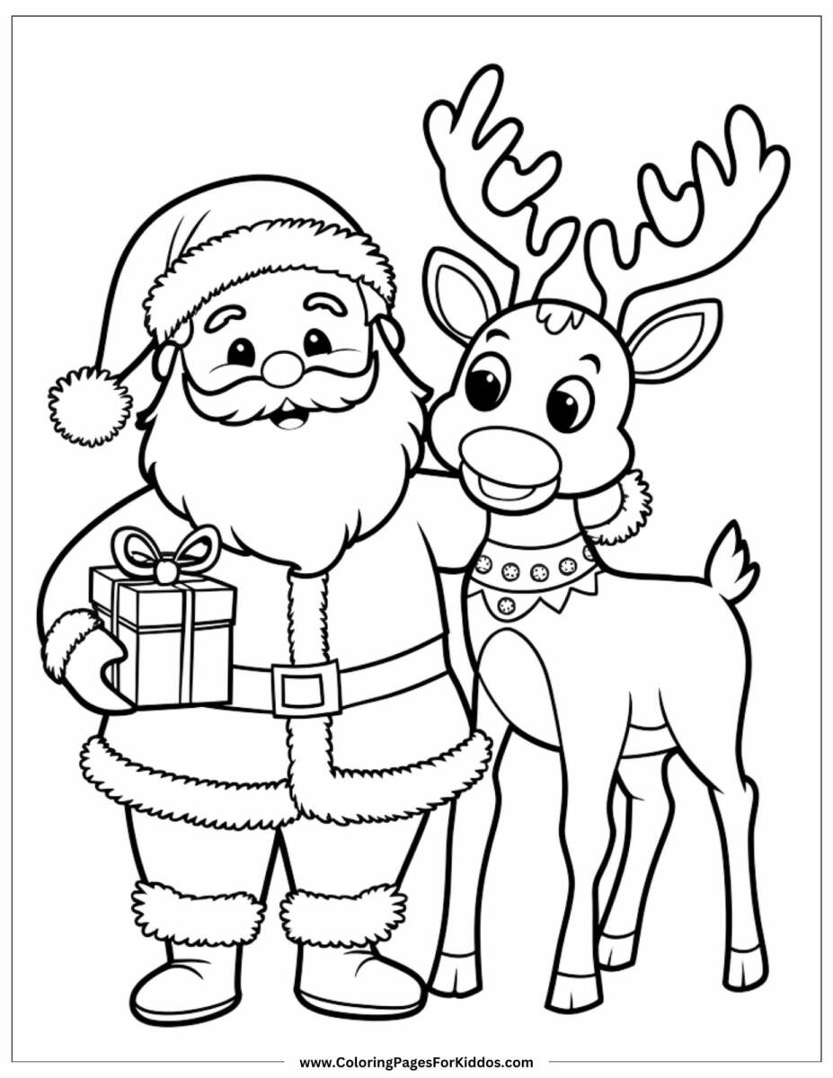 60+ Santa Clause Coloring Pages Special Christmas 50