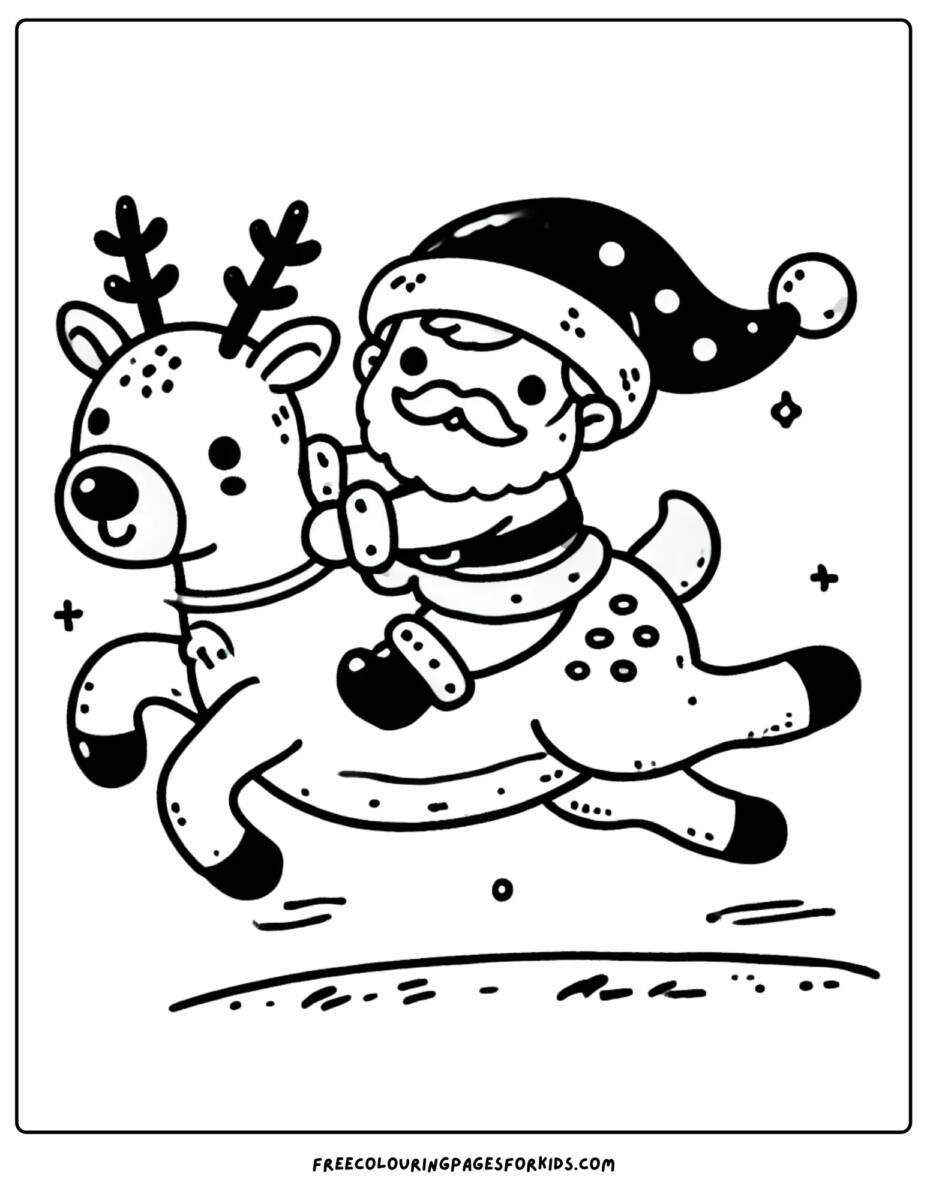 60+ Santa Clause Coloring Pages Special Christmas 52