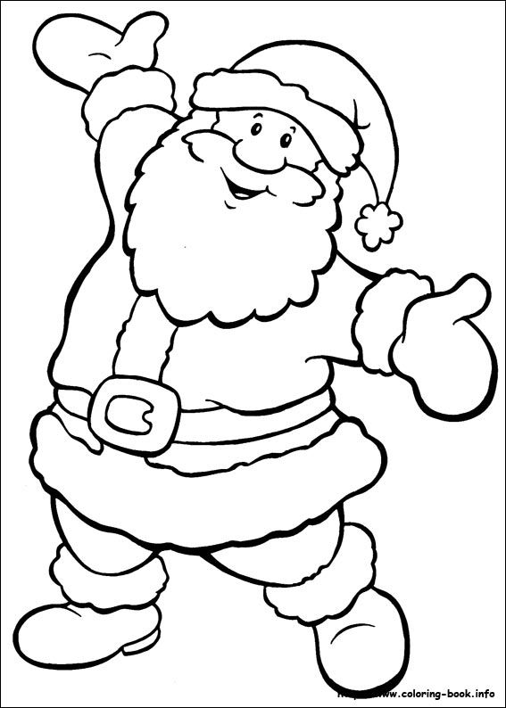 60+ Santa Clause Coloring Pages Special Christmas 6