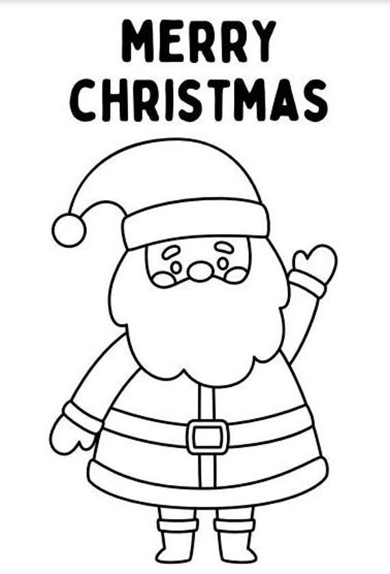 60+ Santa Clause Coloring Pages Special Christmas 7