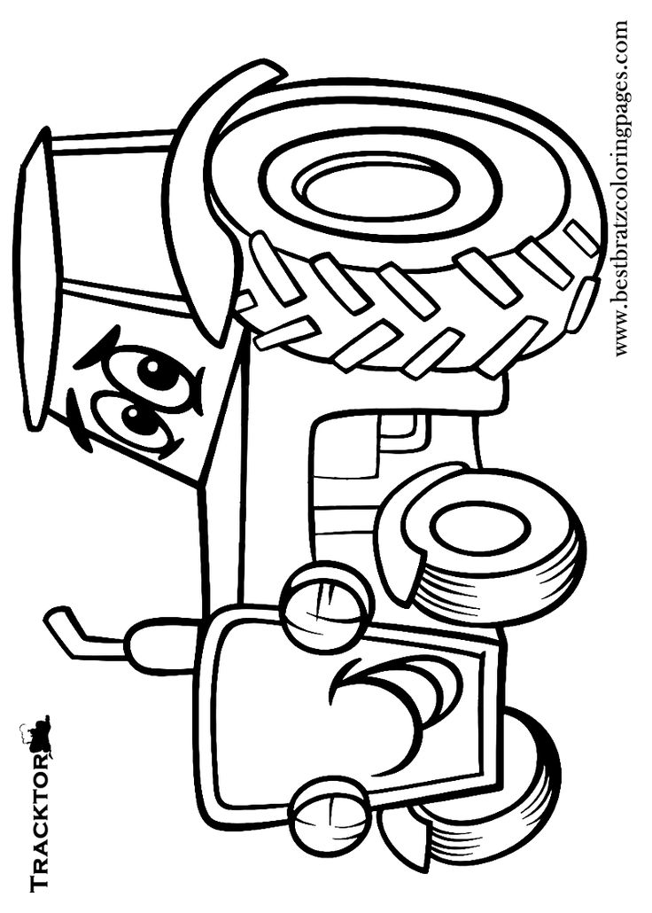 Free Printable Tractor Coloring Pages for Kids