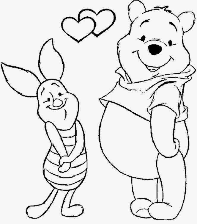 15 24+ Winnie The Pooh Valentine Days Coloring Pages