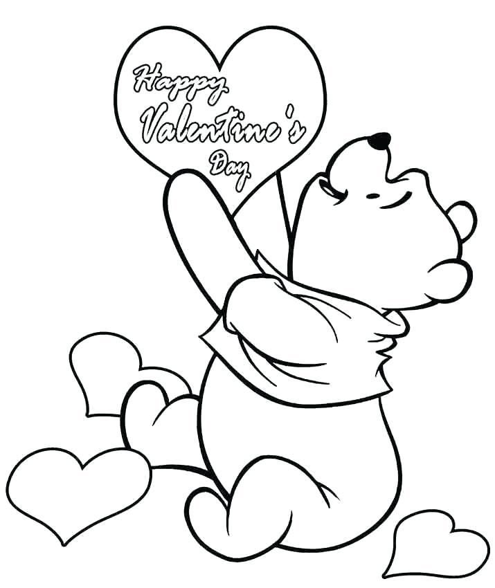 15 24+ Winnie The Pooh Valentine Days Coloring Pages