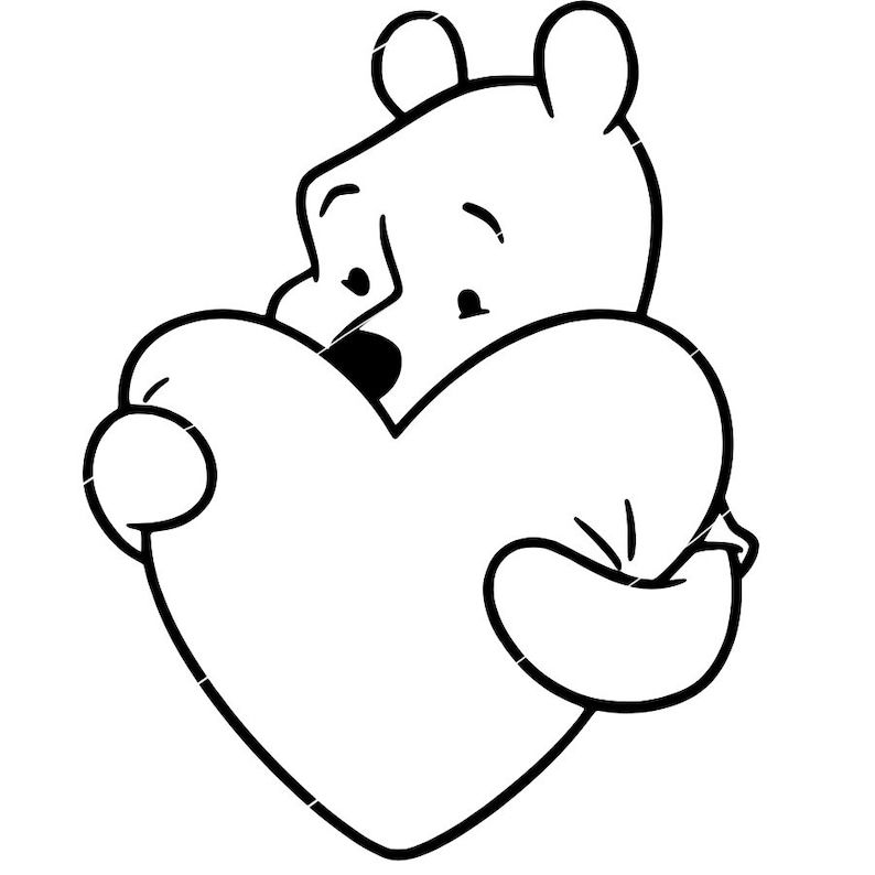 15 24+ Winnie The Pooh Valentine Days Coloring Pages