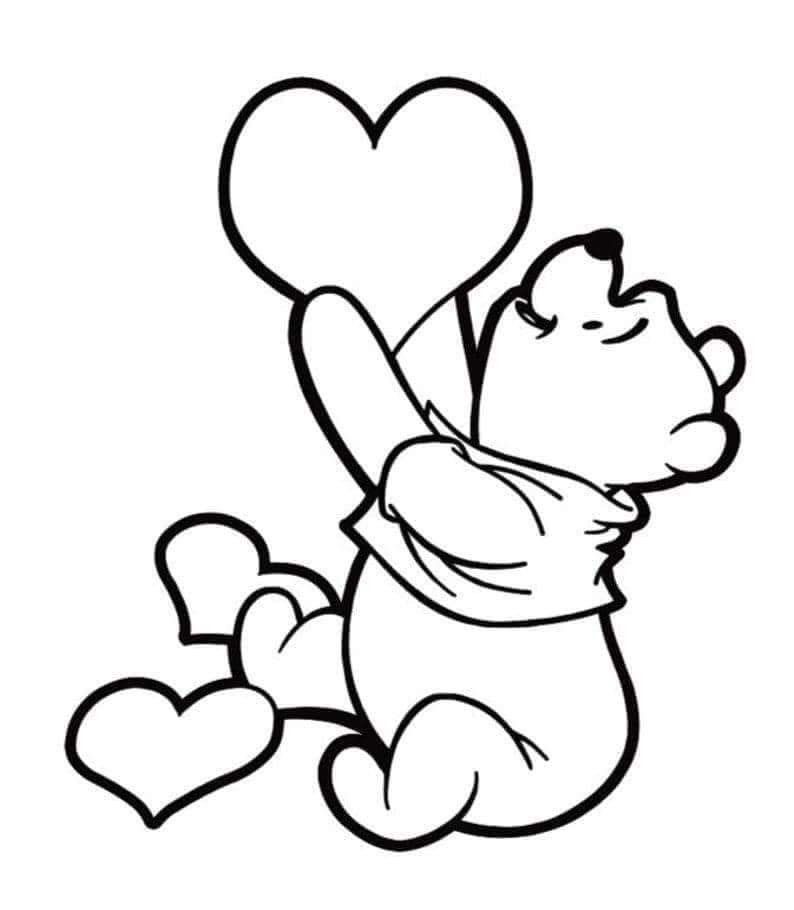 15 24+ Winnie The Pooh Valentine Days Coloring Pages