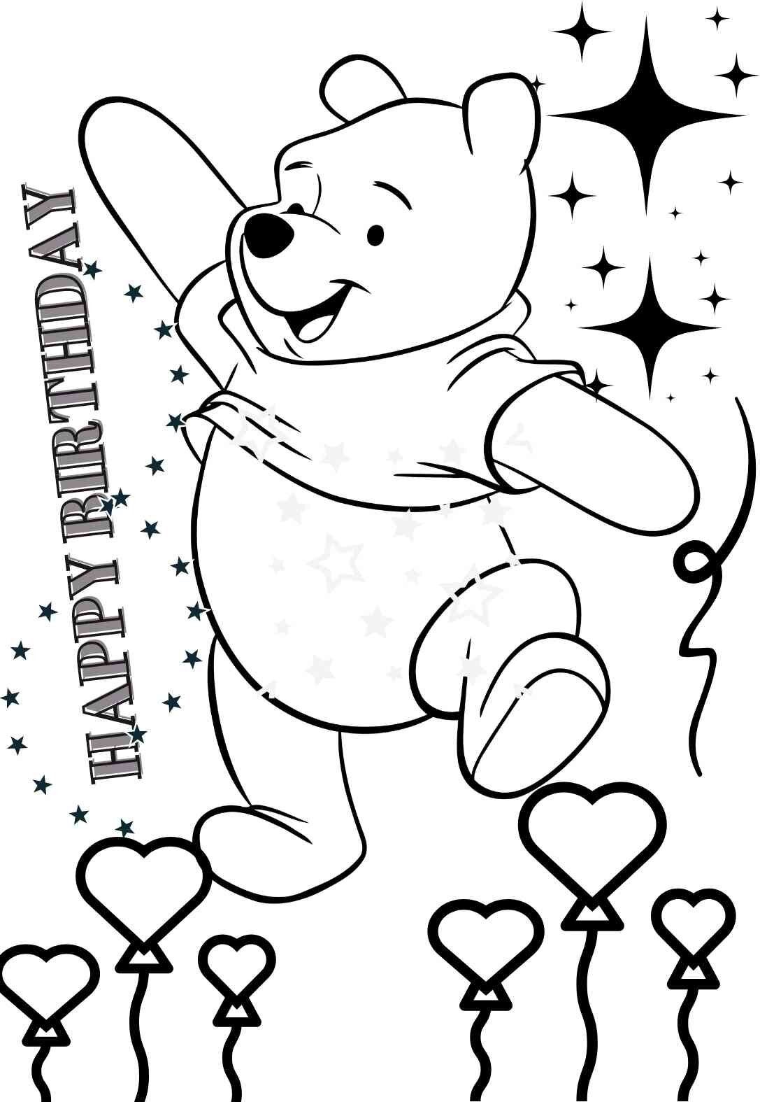 15 24+ Winnie The Pooh Valentine Days Coloring Pages