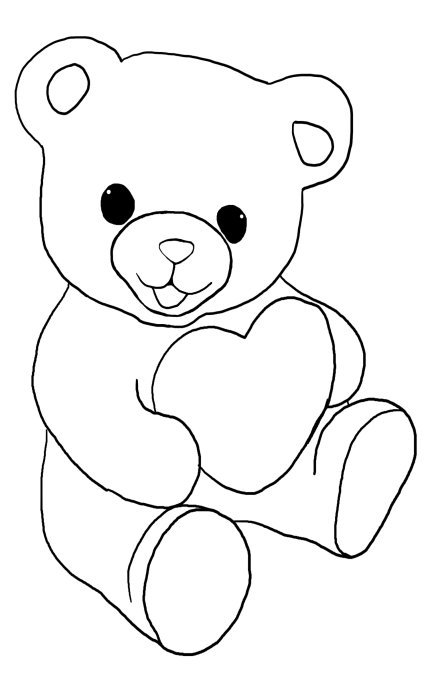 20+ Adorable Valentines Bear Coloring Pages for Young Artists