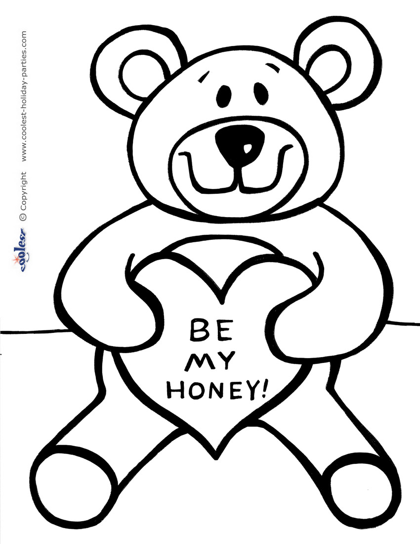 20+ Charming Valentines Bear Coloring Pages for Adults