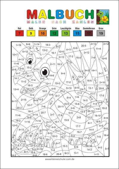 20+ Dinosaurs Color By Number for Kids Free Printable