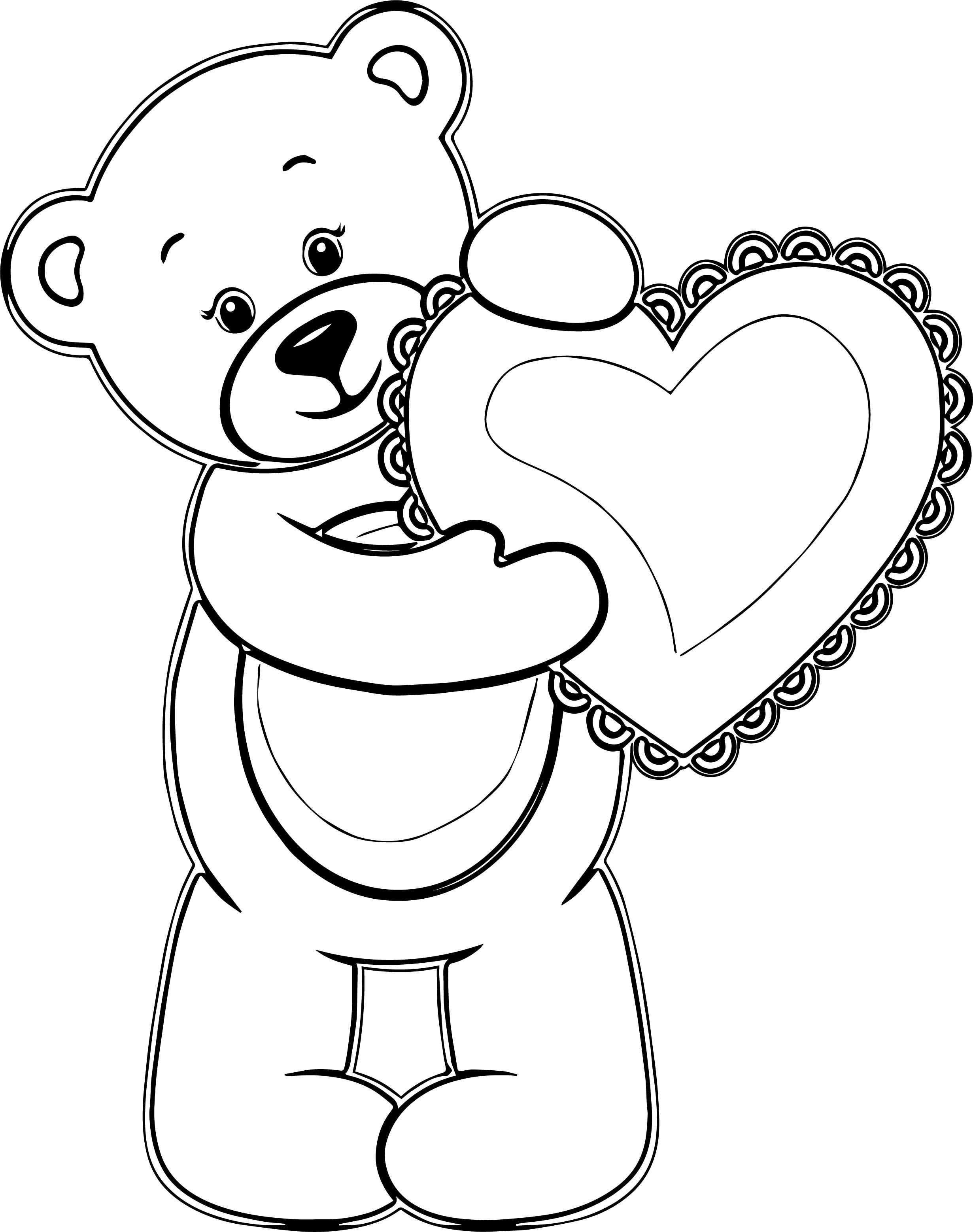 20+ Engaging Valentines Bear Coloring Pages for Preschool Activities