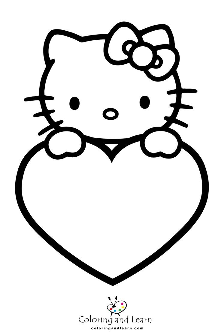 20+ Heartwarming Printable Coloring Pages: Hello Kitty and Friends for Valentine's Day