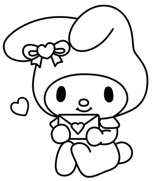 20+ Romantic Y2K-Inspired Hello Kitty and Friends Coloring Printables