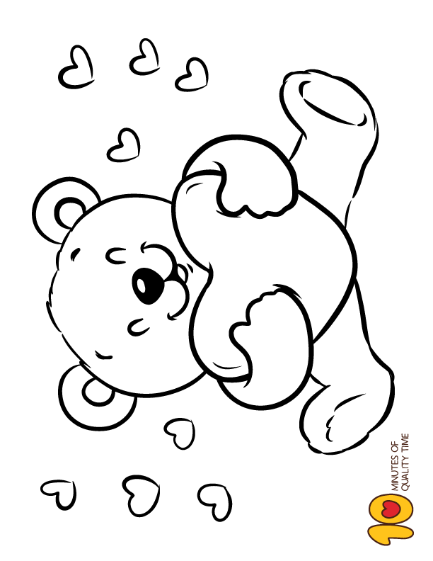 20+ Teen-Focused Valentines Bear Coloring Pages for Stress Relief