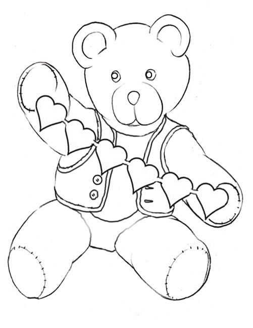 20+ Valentines Bear Coloring Pages for Adults Who Love Art