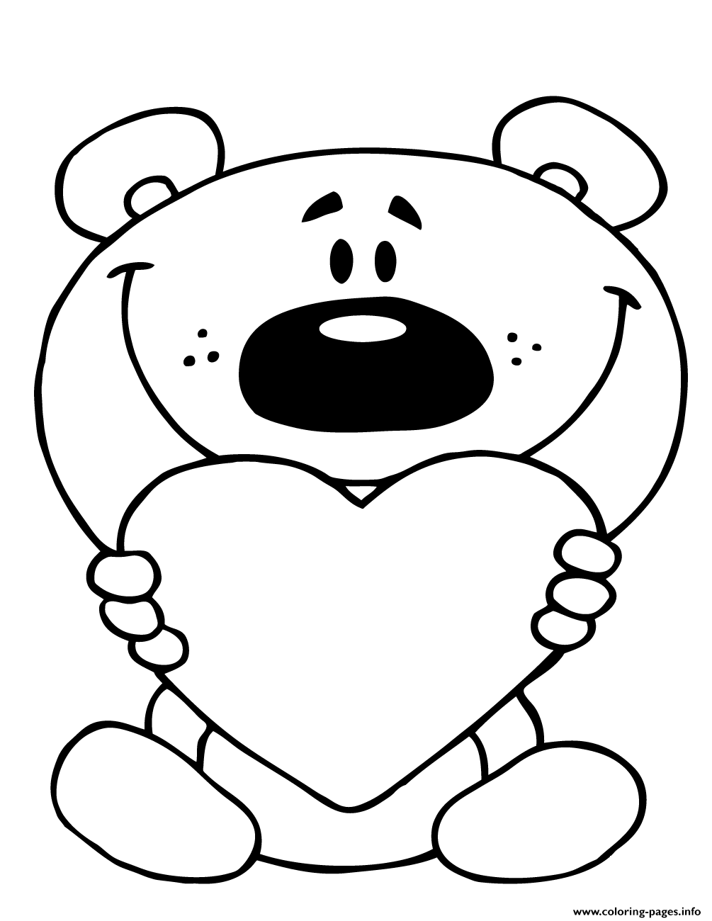 20+ Valentines Bear Coloring Pages for Kids Who Love Fun Designs