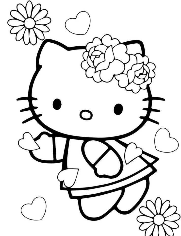 20+ Will You Be My Valentine? Easy Hello Kitty Coloring Printables for Kids