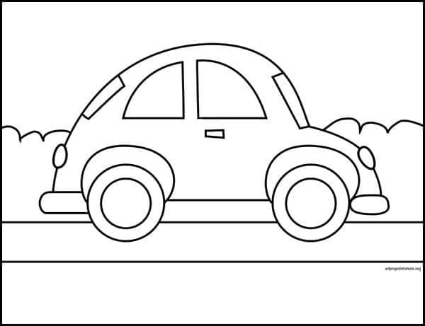 20+ 69+ Easy Cars Coloring Pages for Toddlers and Kids Activities