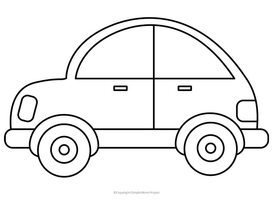 20+ 69+ Easy Cars Coloring Pages for Toddlers and Kids Activities