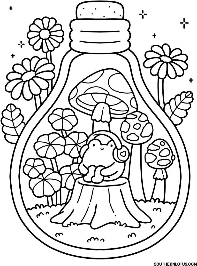 20+ Cozy Garden Coloring Pages for Adult