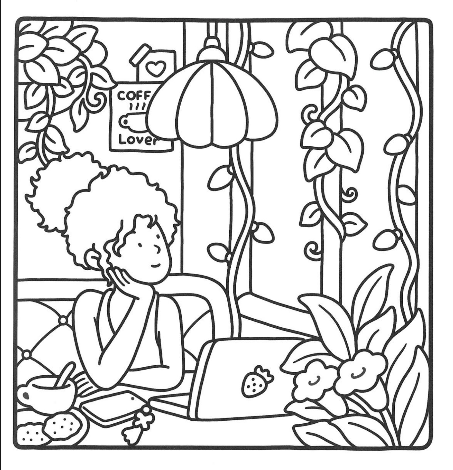 20+ Cozy Garden Coloring Pages for Adult